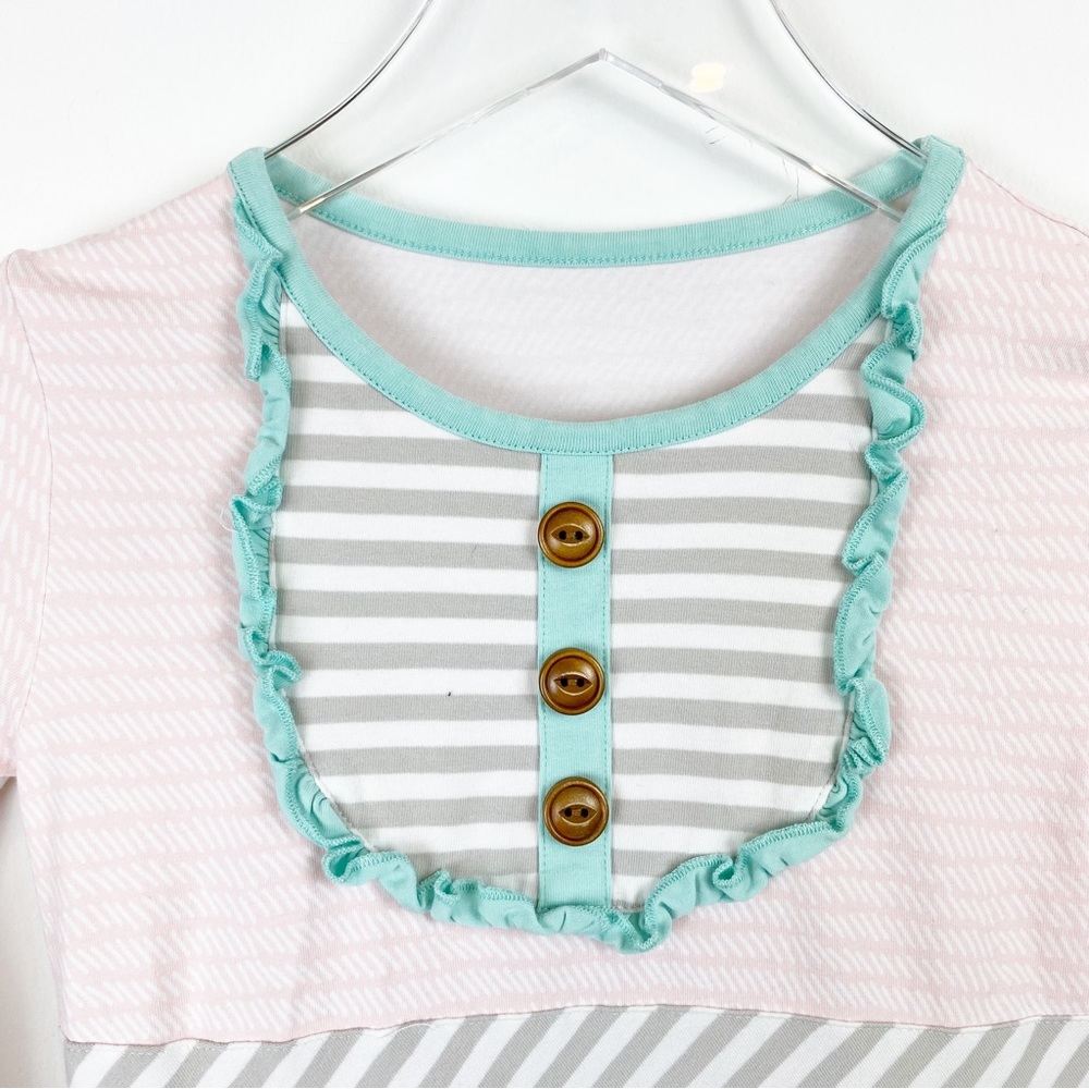 Serendipity by Shrimp & Grits Kids | Girls Ruffle Fox Teepee Print Dress - Picture 3 of 9